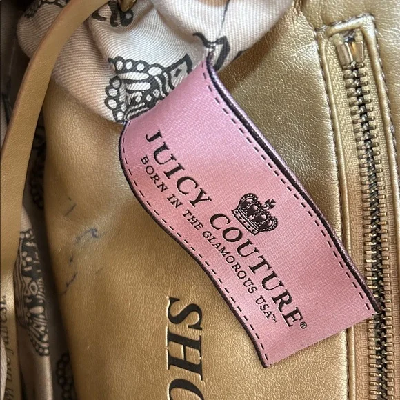 Juicy Couture Brown and Black Suede Tote - Picture 6 of 10